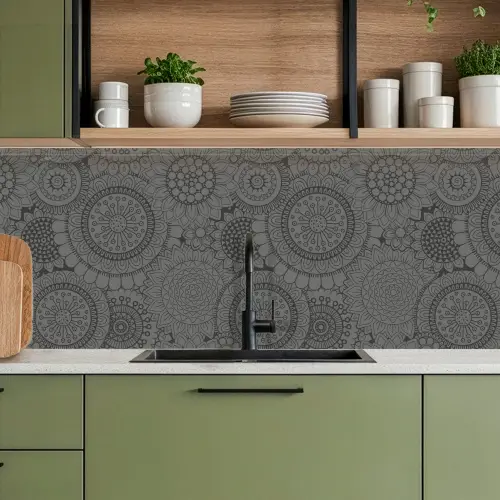 Design - Bohemian - Zonnebloem keuken achterwand 2 middel 871 -sfeer3