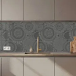 Design - Bohemian - Zonnebloem keuken achterwand 2 middel 871 zz_3dshopping