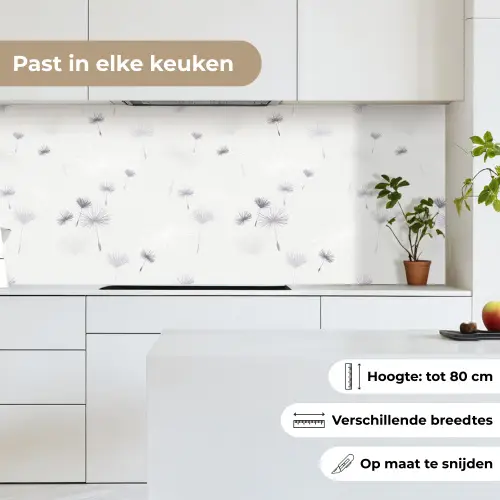 Design - Paardenbloem - Bloemen keuken achterwand 2 middel 871 -sfeer4_NL