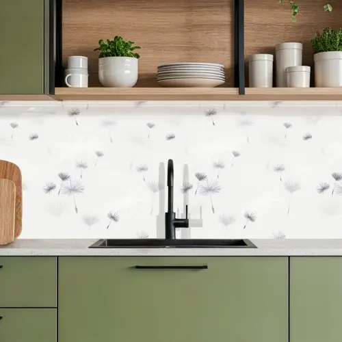 Design - Paardenbloem - Bloemen keuken achterwand 2 middel 871 -sfeer3