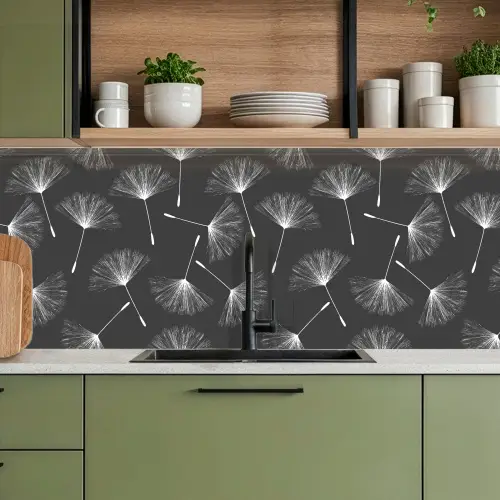 Design - Paardenbloem - Plant keuken achterwand 2 middel 871 -sfeer3