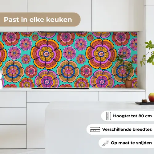 Design - Flower Power - Kleuren keuken achterwand 2 middel 871 -sfeer4_NL