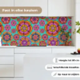 Design - Flower Power - Kleuren keuken achterwand 2 middel 871 -sfeer4_NL