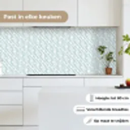 Design - Geometrie - Patroon - Groen keuken achterwand 2 middel 871 -sfeer4_NL