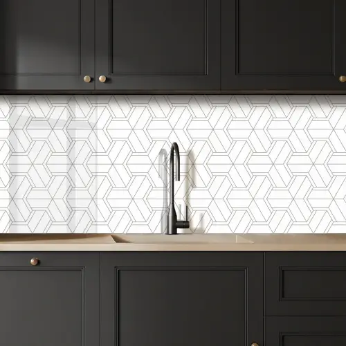 Design - Geometrie - Patroon - Lijn keuken achterwand 2 middel 871 -sfeer1