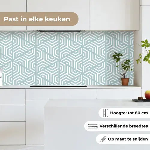 Design - Geometrie - Patroon - Driehoek keuken achterwand 2 middel 871 -sfeer4_NL