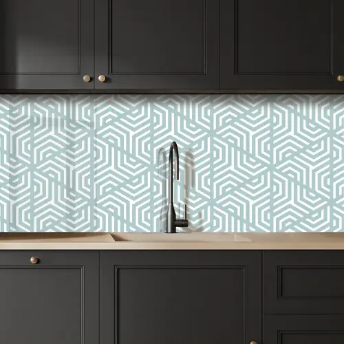 Design - Geometrie - Patroon - Driehoek keuken achterwand 2 middel 871 -sfeer1