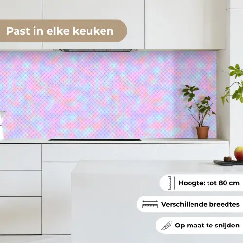 Design - Geometrie - Roze keuken achterwand 2 middel 871 -sfeer4_NL