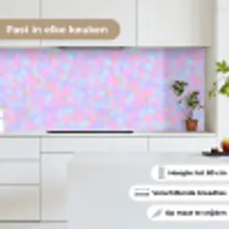 Design - Geometrie - Roze keuken achterwand 2 middel 871 -sfeer4_NL
