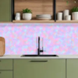 Design - Geometrie - Roze keuken achterwand 2 middel 871 -sfeer3