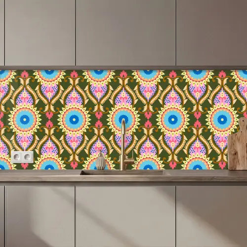 Design - Orient - Retro keuken achterwand 2 middel 871 zz_3dshopping