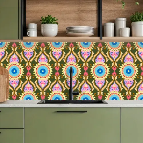 Design - Orient - Retro keuken achterwand 2 middel 871 -sfeer3
