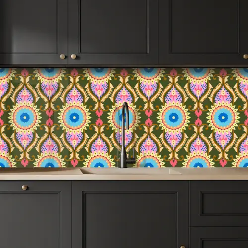 Design - Orient - Retro keuken achterwand 2 middel 871 -sfeer1
