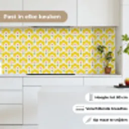 Design - Retro - Seventies - Geel keuken achterwand 2 middel 871 -sfeer4_NL