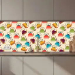 Design - Retro - Theepot - Kleuren keuken achterwand 2 middel 871 zz_3dshopping