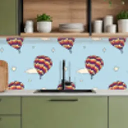 Design - Vintage - Luchtballon keuken achterwand 2 middel 871 -sfeer3