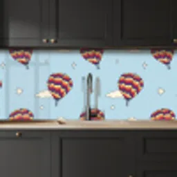 Design - Vintage - Luchtballon keuken achterwand 2 middel 871 -sfeer1