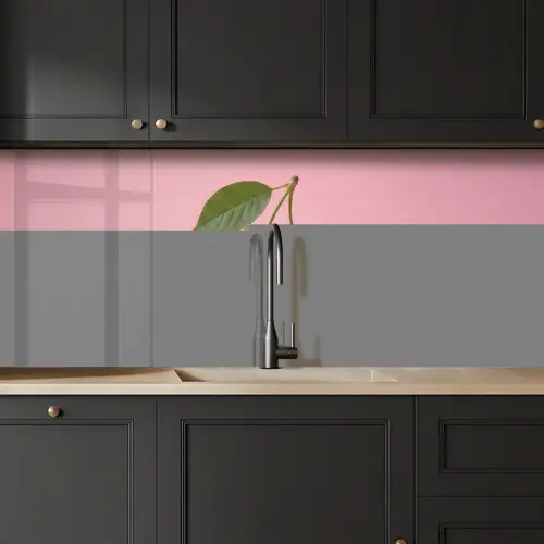 Disco - Kersen - Roze keuken achterwand 2 middel -sfeer1