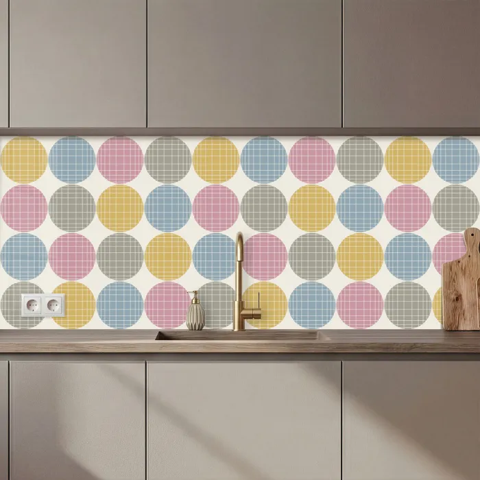 Stippen - Lijn - Patroon keuken achterwand 2 middel 871 zz_3dshopping