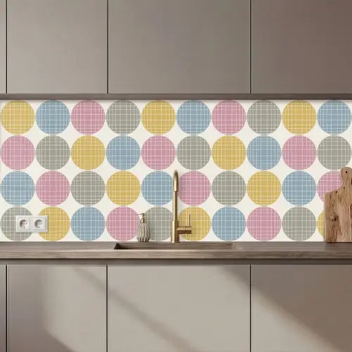 Stippen - Lijn - Patroon keuken achterwand 2 middel 871 zz_3dshopping