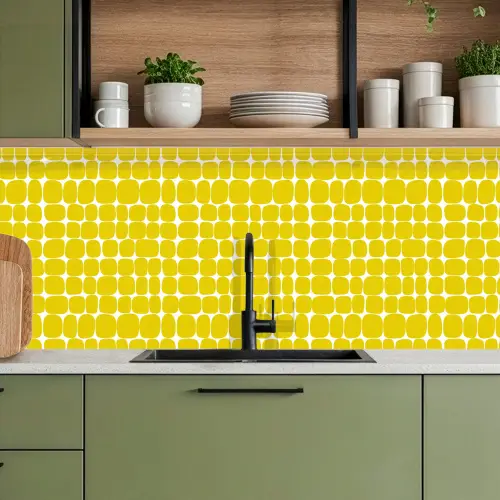 Stippen - Modern - Geel keuken achterwand 2 middel 871 -sfeer3