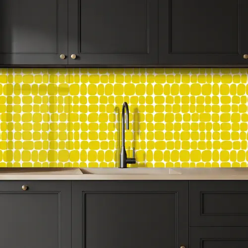 Stippen - Modern - Geel keuken achterwand 2 middel 871 -sfeer1
