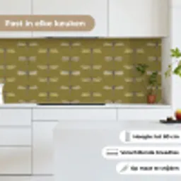 Libellen - Patroon - Groen keuken achterwand 2 middel 871 -sfeer4_NL