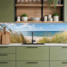 Duin - Gras - Zee - Strand keuken achterwand 2 groot -sfeer3