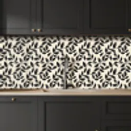 Elegant - Patroon - Zwart - Beige keuken achterwand 2 middel 871 -sfeer1