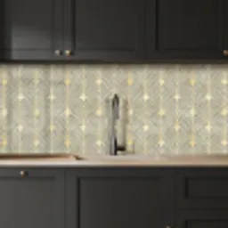 Elegant - Symbool - Goud - Grijsgroen keuken achterwand 2 middel 871 -sfeer1