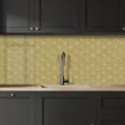 Waaier - Geometrisch - Groen keuken achterwand 2 middel 871 -sfeer1