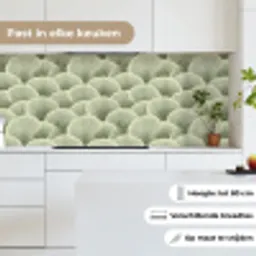 Waaier - Blad - Groen keuken achterwand 2 middel 871 -sfeer4_NL