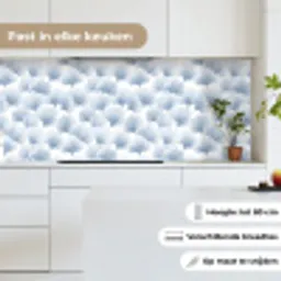 Waaier - Modern - Blauw keuken achterwand 2 middel 871 -sfeer4_NL