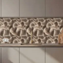Waaiervorm - Beige - Vezel textuur keuken achterwand 2 middel 871 zz_3dshopping