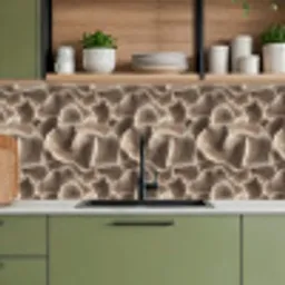 Waaiervorm - Beige - Vezel textuur keuken achterwand 2 middel 871 -sfeer3