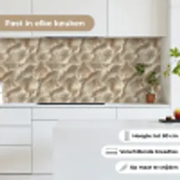 Waaierstructuren - Beige - Vezeltextuur keuken achterwand 2 middel 871 -sfeer4_NL