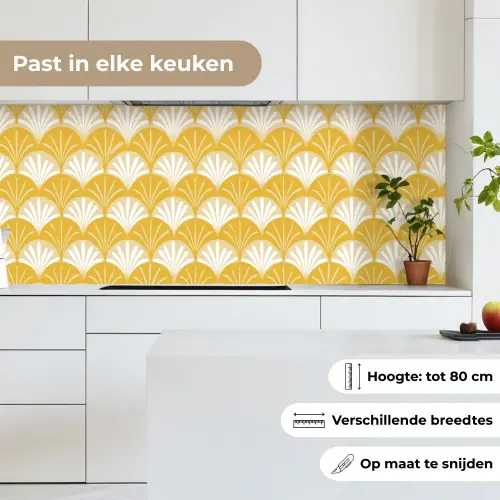 Waaier - Geel - Art keuken achterwand 2 middel 871 -sfeer4_NL