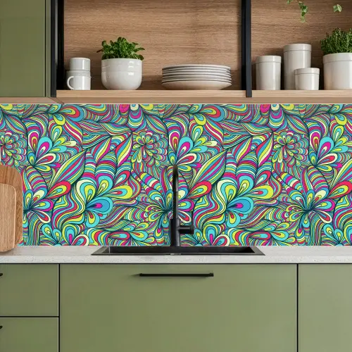 Fantasy - Design - Kleuren - Retro keuken achterwand 2 middel 871 -sfeer3