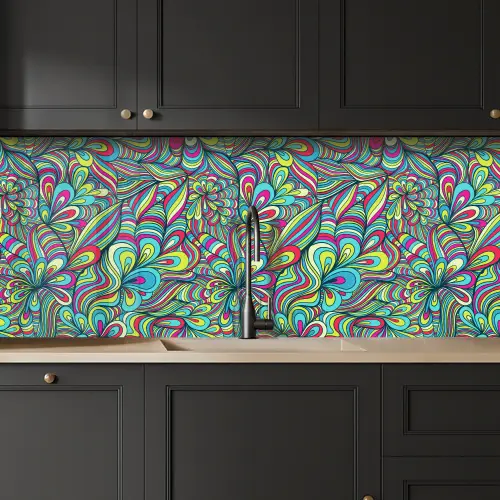 Fantasy - Design - Kleuren - Retro keuken achterwand 2 middel 871 -sfeer1