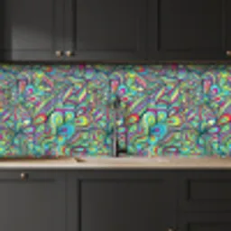 Fantasy - Design - Kleuren - Retro keuken achterwand 2 middel 871 -sfeer1