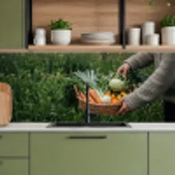 Veld - Groenten - Biologisch - Oogst keuken achterwand 2 middel -sfeer3