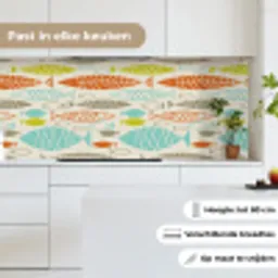 Vis - Jaren 50 - Patroon keuken achterwand 2 middel 871 -sfeer4_NL