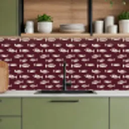 Vissen - Grafisch - Patroon - Donker keuken achterwand 2 middel 871 -sfeer3