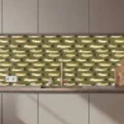 Vis - Patroon - Groen keuken achterwand 2 middel 871 zz_3dshopping