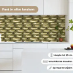 Vis - Patroon - Groen keuken achterwand 2 middel 871 -sfeer4_NL