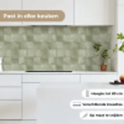 Vlakken - Rustiek - Groen keuken achterwand 2 middel 871 -sfeer4_NL