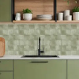 Vlakken - Rustiek - Groen keuken achterwand 2 middel 871 -sfeer3