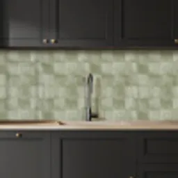 Vlakken - Rustiek - Groen keuken achterwand 2 middel 871 -sfeer1