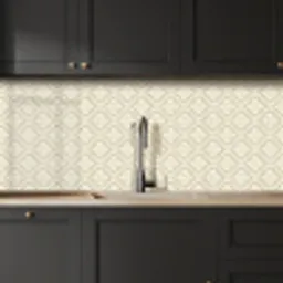 Floraal - Ornament - Beige keuken achterwand 2 middel 871 -sfeer1