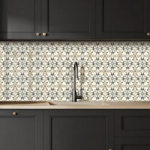 Floraal - Patroon - Kleurrijk keuken achterwand 2 middel 871 -sfeer1